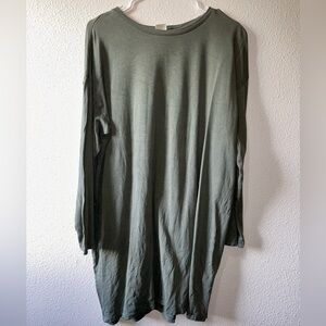 Olive Green Long Sleeve H&M Dress